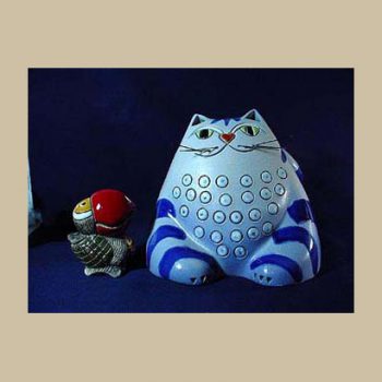 Rinconada Cat big blue