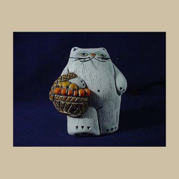 Pro cat small angels - #OA48 Rinconada Cat with basket