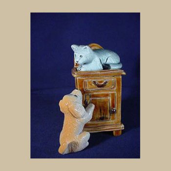 OT71 Rinconada Dog and Cat over furniture