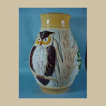 VA07 Rinconada Vase Owls