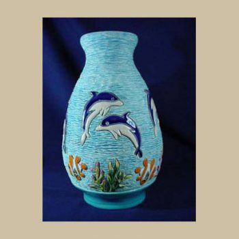 VA18_Rinconada Vase Dolphins