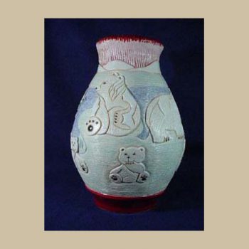 VA23_Rinconada Vase Polar bears