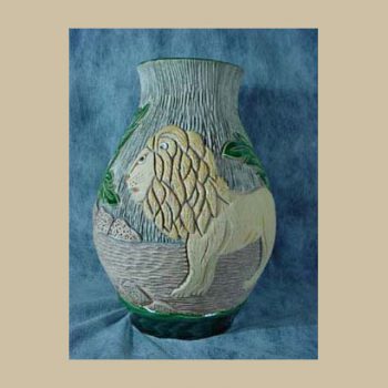 VA32_Rinconada Vase Lion