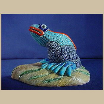 Yury frog over leaf #TF12