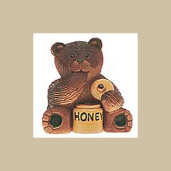Honey bear w/ pot and lid #331