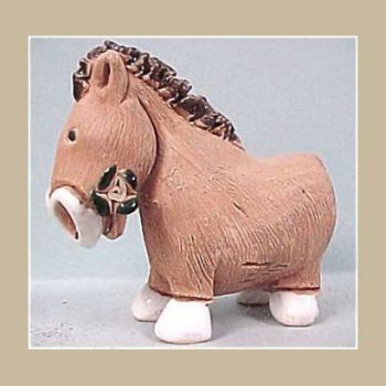 03 horse green flower