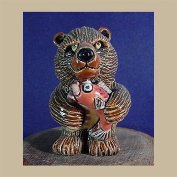 Bear with fish #BA31-2