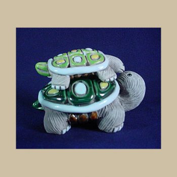 Land turtle with baby #24-AP