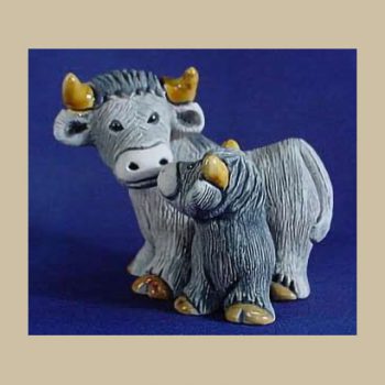 spanish Bull w/ baby #OT20b