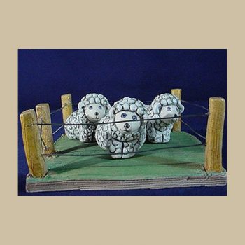 3 little Sheep in corral #OT18